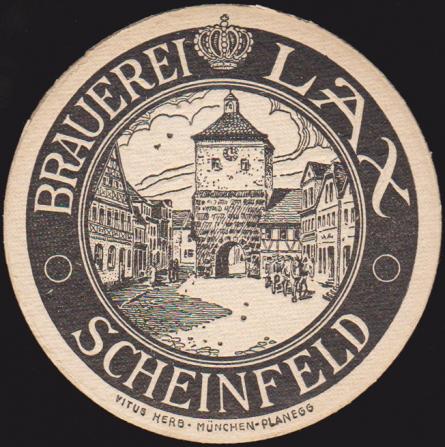 Scheinfeld, Brauerei zur Krone Lax, +1952